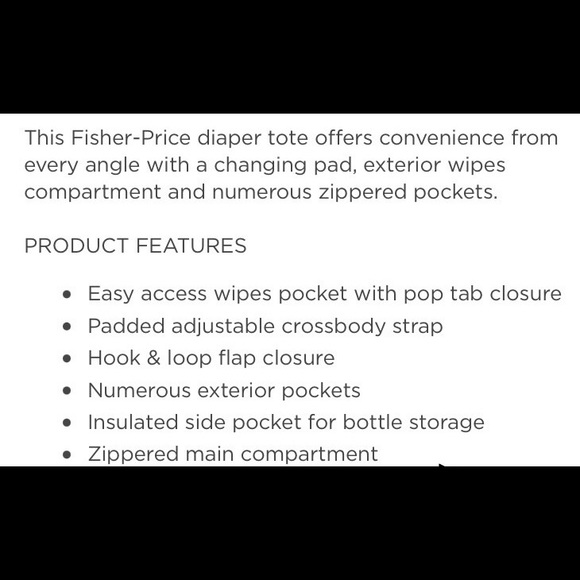 Fisher price organizer diaper bag - brown/green - Picture 12 of 12